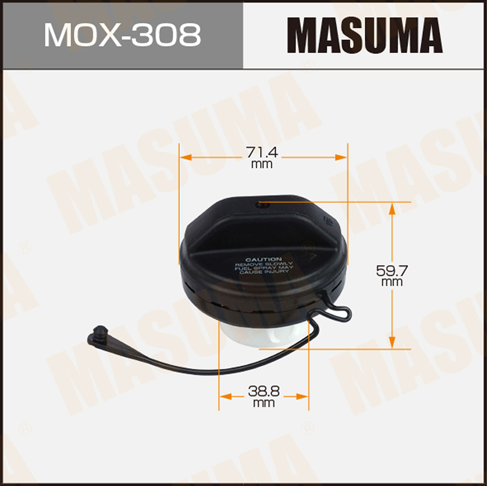 Крышка бензобака toyota 71.4x38.8x59.7 - Masuma MOX308