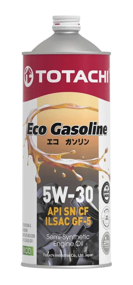 5w-30 Eco Gasoline sn/cf, ilsac gf-5, acea C2 1л (полусинт. мотор. масло) - Totachi 10801