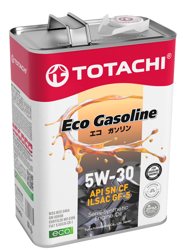 5w-30 Eco Gasoline sn/cf, ilsac gf-5, acea C2 4л (полусинт. мотор. масло) - Totachi 10804