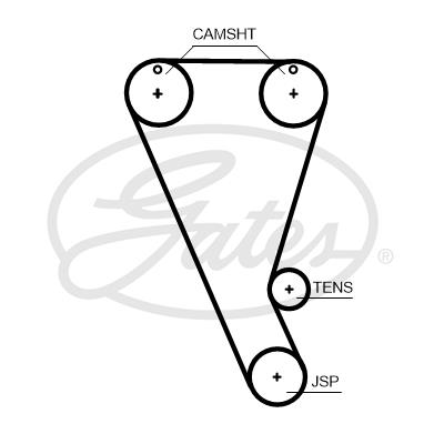 Ремень ГРМ - Gates T363HOB