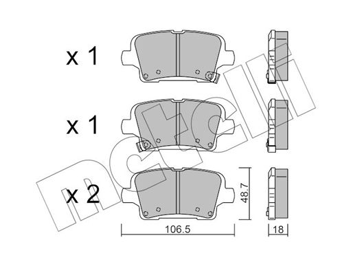 22-1181-0 Запчасть Metelli