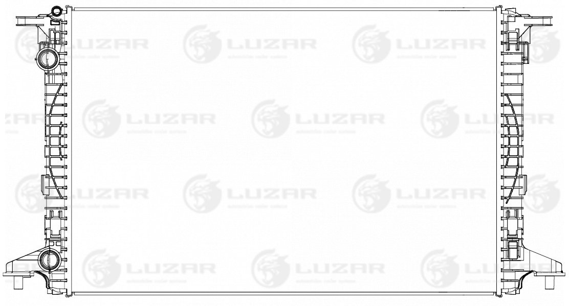 Радиатор охл. для а/м Audi A4 (15-)/a5 (16-) 1.4t/2.0t/2.0td M/A (LRc 1830) - Luzar LRc 1830