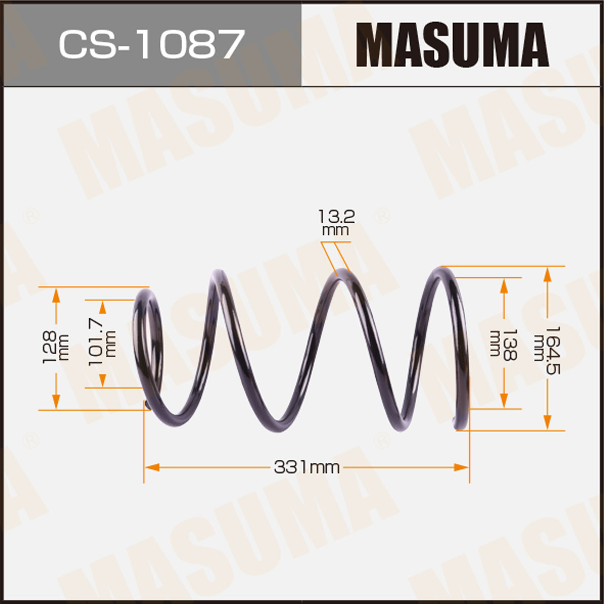 Пружина подвески - Masuma CS-1087