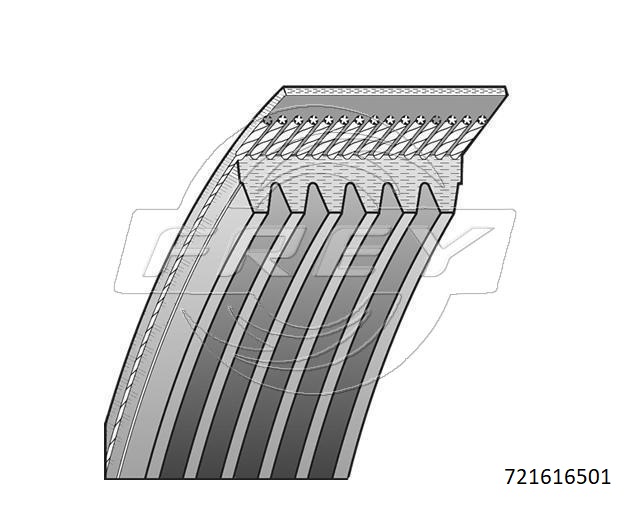 Ремень поликлиновой 6pk2403 - Frey 721616501
