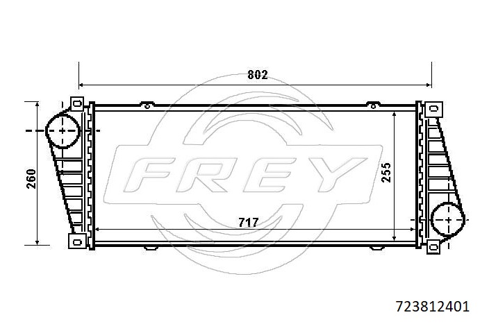 Радиатор интеркулера - Frey 723812401