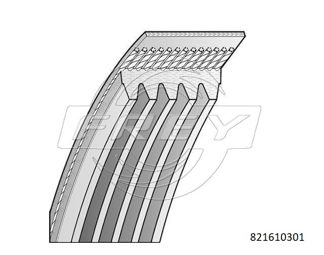 Ремень поликлиновой 5pk980 - Frey 821610301