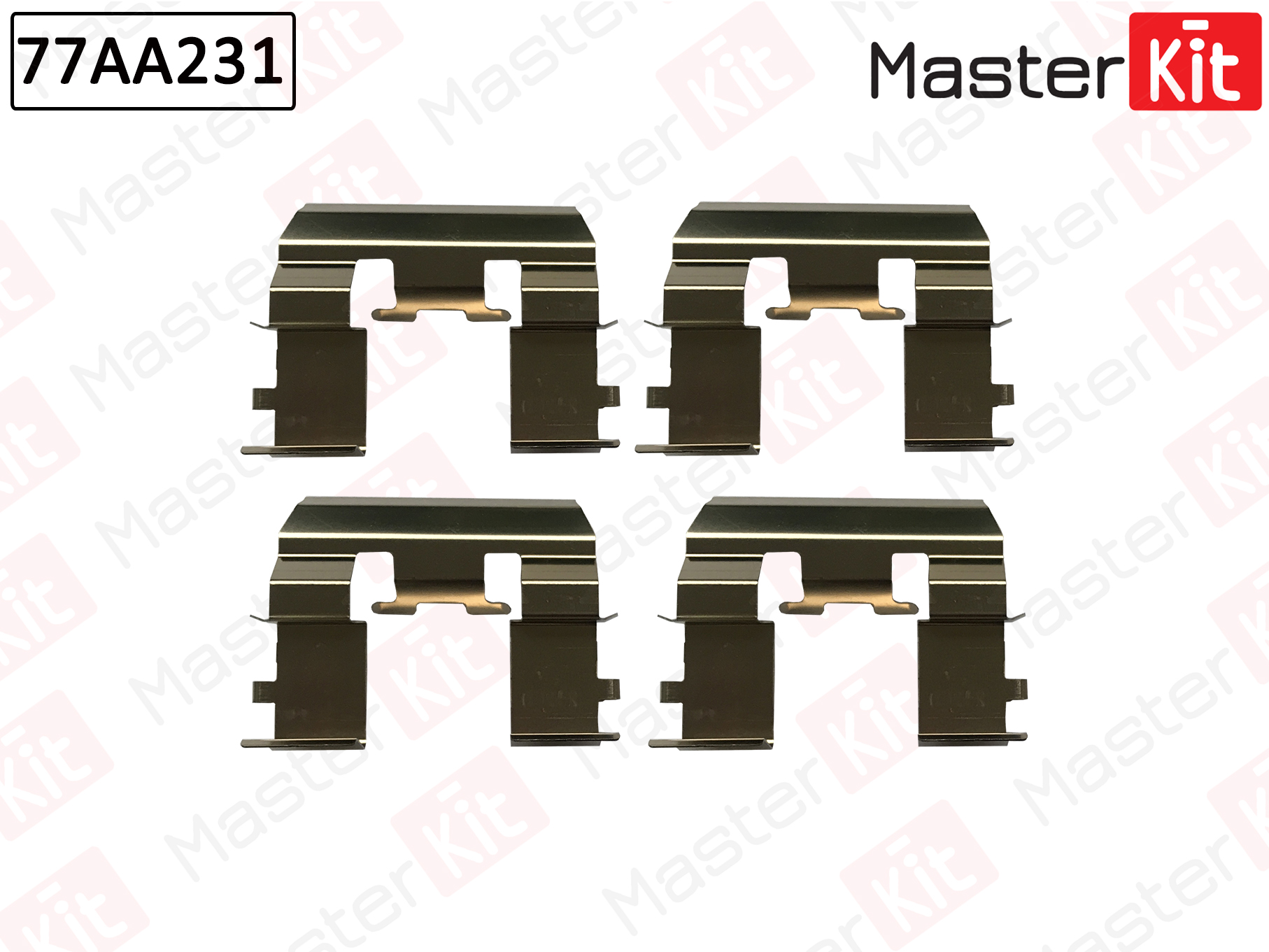 Ремкомплект крепления тормозных колодок - Master KiT 77AA231