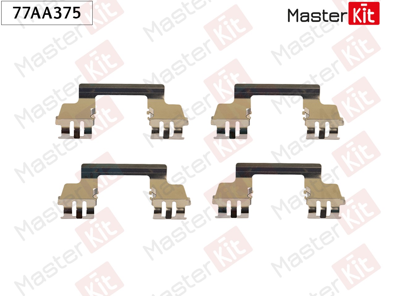Ремкомплект крепления тормозных колодок - Master KiT 77AA375