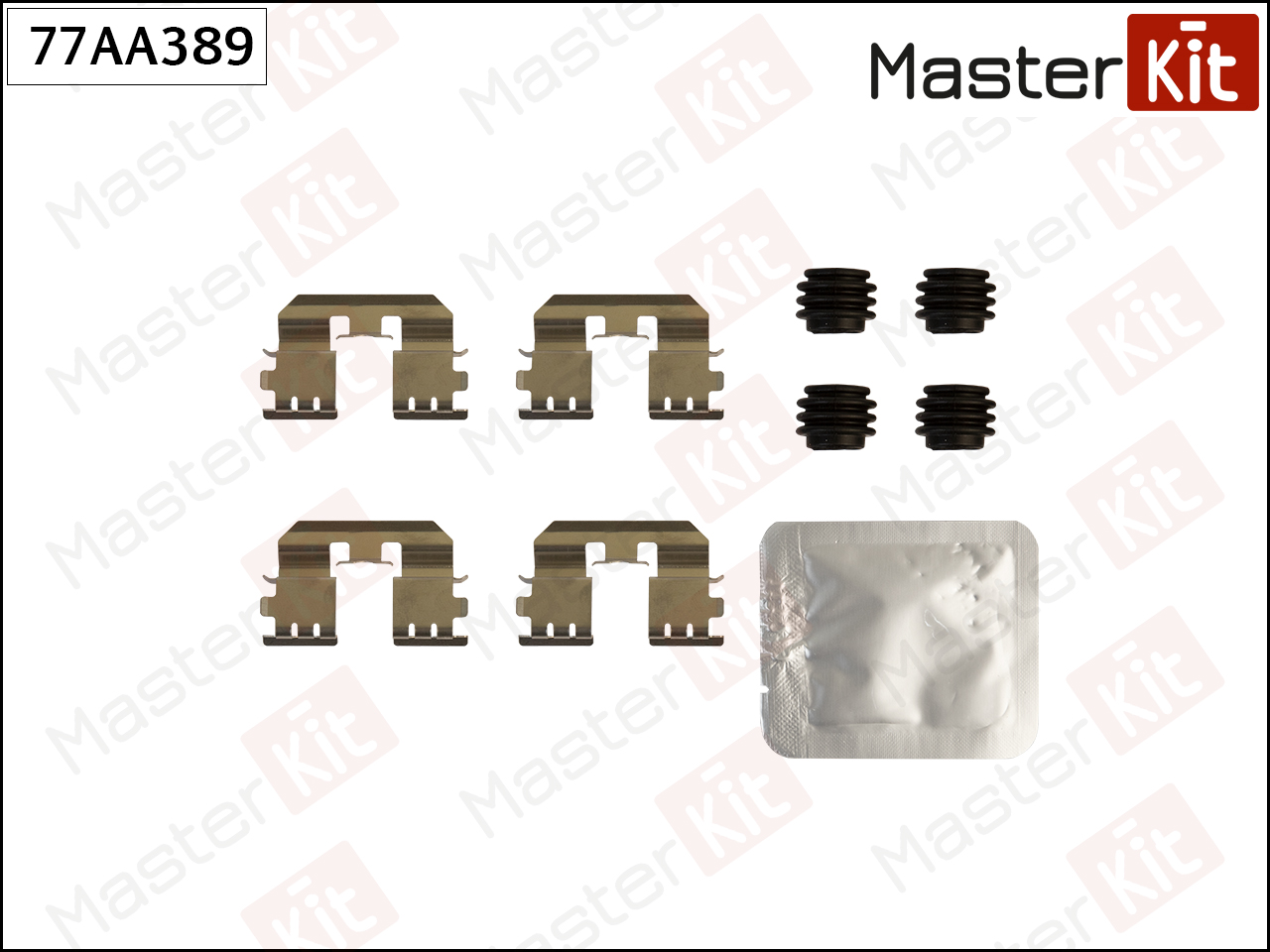 Ремкомплект крепления тормозных колодок - Master KiT 77AA389