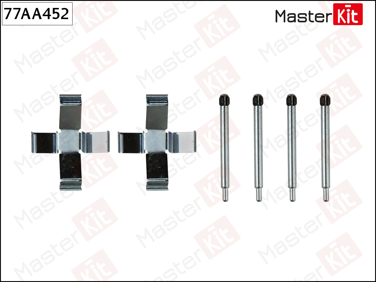 Ремкомплект крепления тормозных колодок - Master KiT 77AA452