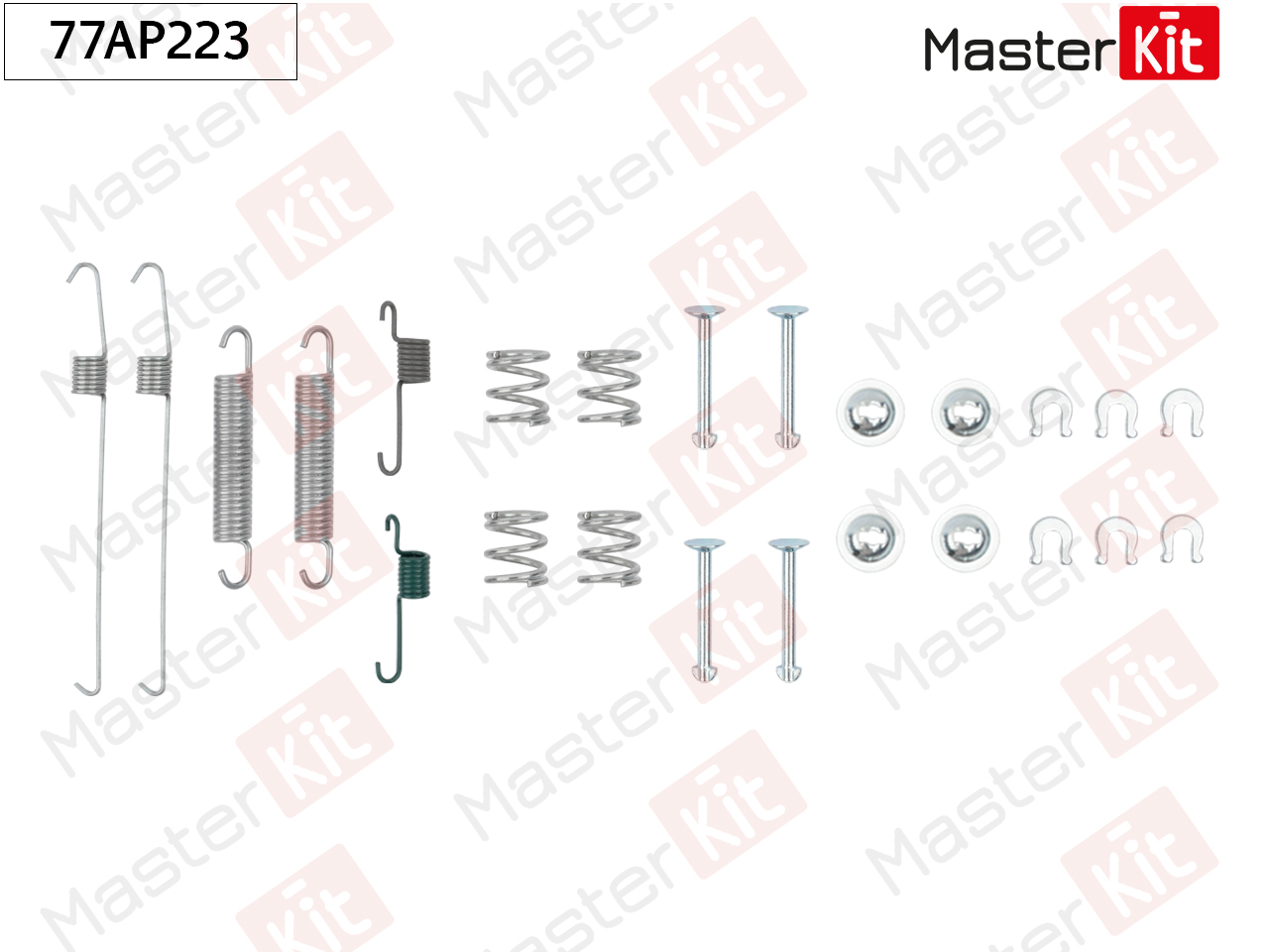 Ремкомплект крепления тормозных колодок - Master KiT 77AP223