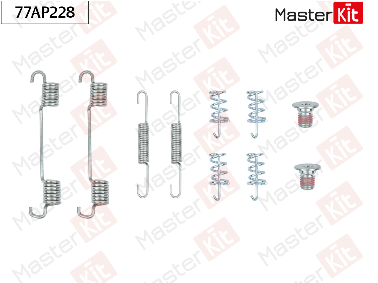 Ремкомплект крепления тормозных колодок - Master KiT 77AP228