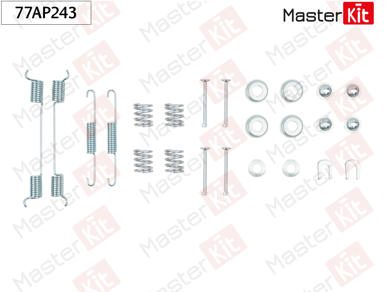 Ремкомплект крепления тормозных колодок - Master KiT 77AP243