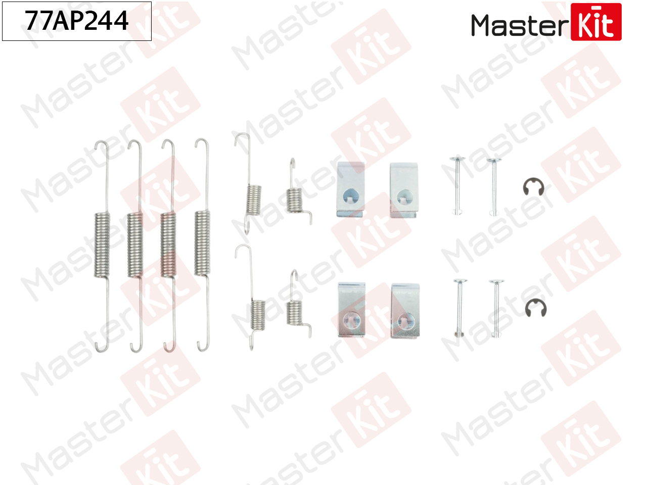 Ремкомплект крепления тормозных колодок - Master KiT 77AP244