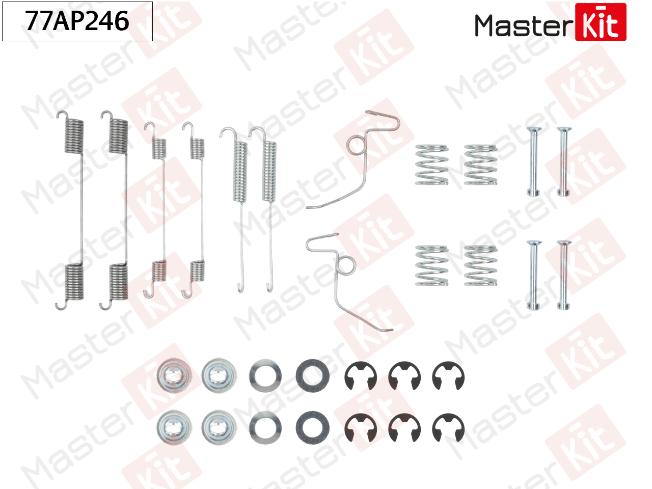 Ремкомплект крепления тормозных колодок - Master KiT 77AP246