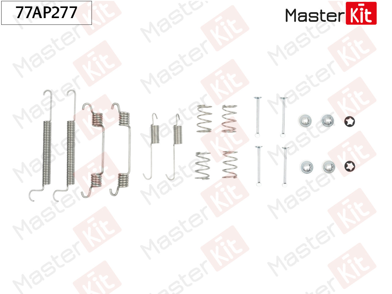 Ремкомплект крепления тормозных колодок - Master KiT 77AP277