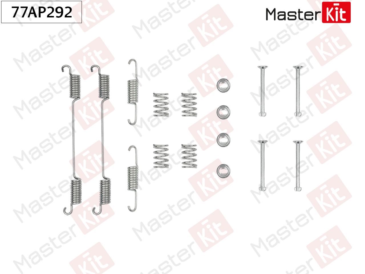 Ремкомплект крепления тормозных колодок - Master KiT 77AP292