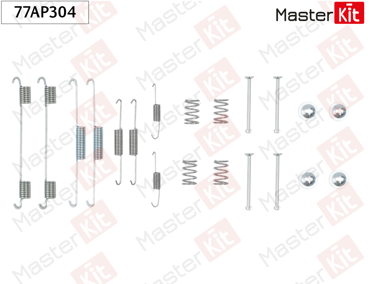 Ремкомплект крепления тормозных колодок - Master KiT 77AP304