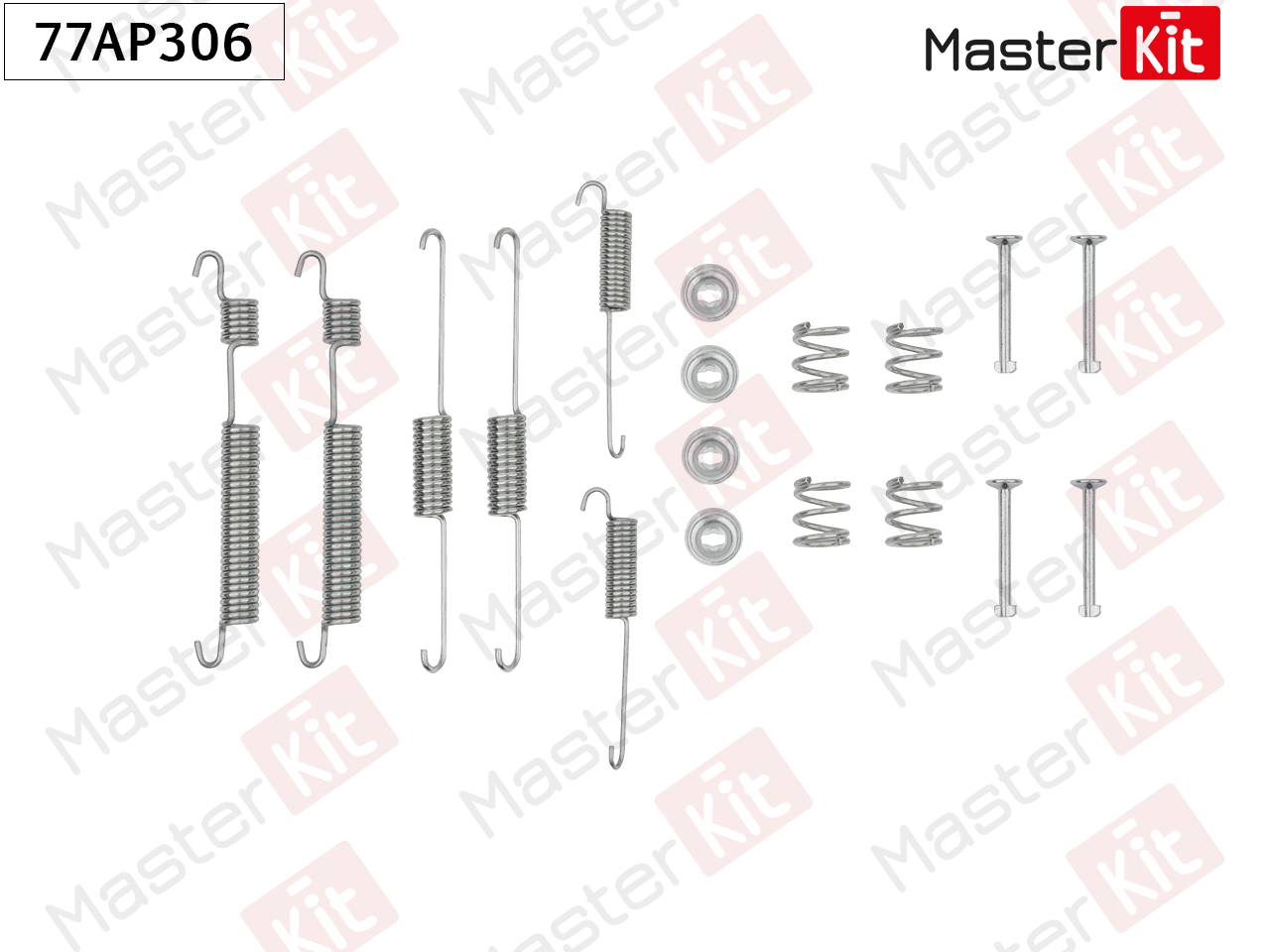 Ремкомплект крепления тормозных колодок - Master KiT 77AP306