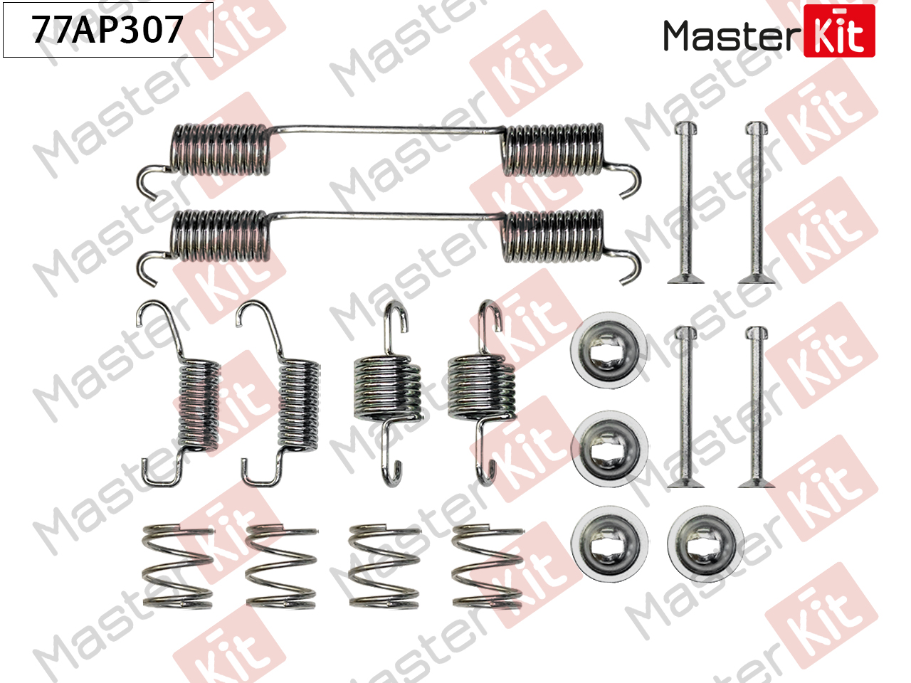 Ремкомплект крепления тормозных колодок - Master KiT 77AP307