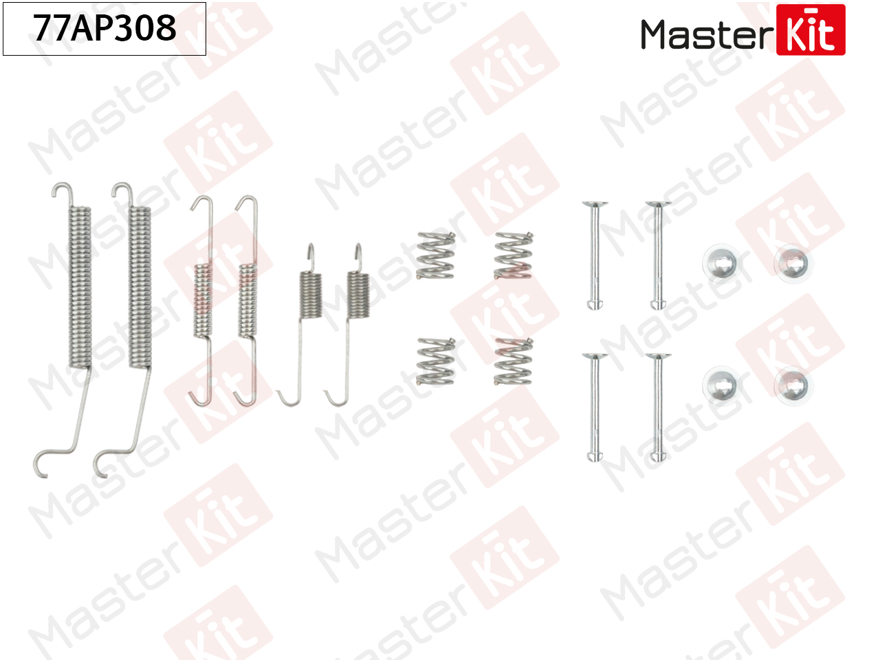 Ремкомплект крепления тормозных колодок - Master KiT 77AP308