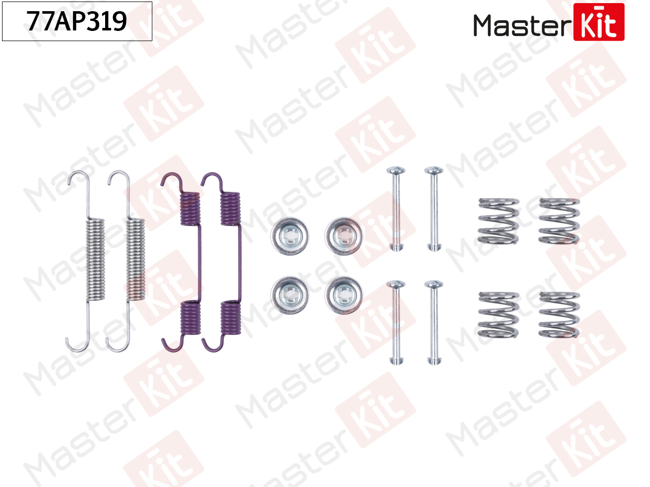 Ремкомплект крепления тормозных колодок - Master KiT 77AP319