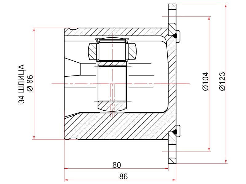 Шрус внутренний audi Q5 08-a4 07-a5s5 07- - SAT VW647