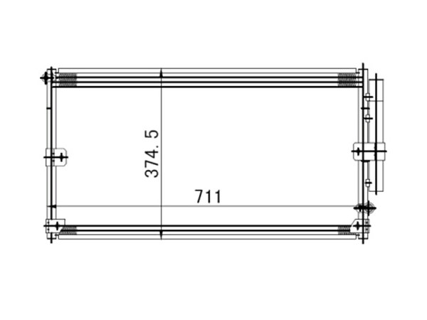 Радиатор кондиционера toyota land cruiser hzjfzj105 02- - SAT STTY90394A0