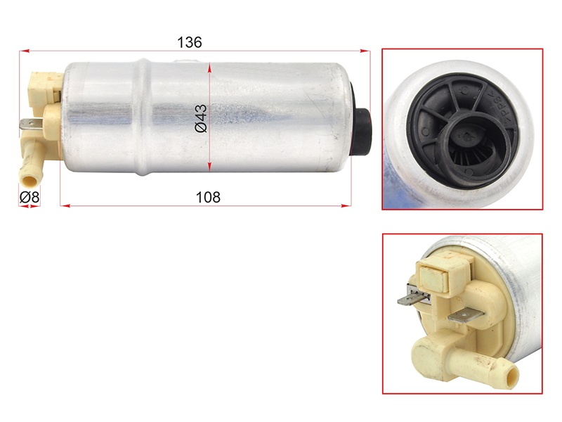 Топливный насос BMW 5 series E39 2,02,52,83,0 95-04 - SAT STFP25