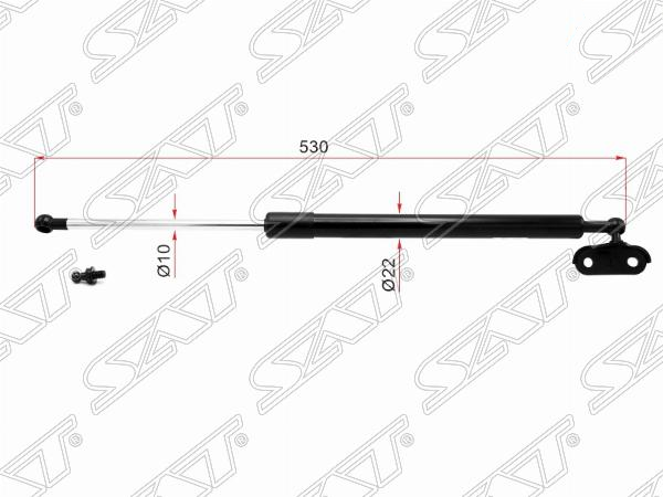 Амортизатор крышки багажника toyota 4runner 02-09hilux surf 02-05 RH - SAT ST6890735050