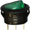 Клавиша 12V 20А овальная с зеленой LED подсветкой (3конт.) on-off - Nord Yada 905931