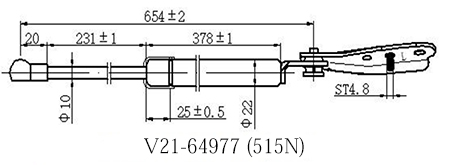 Амортизатор багажника v21-64977 - JETT V2164977