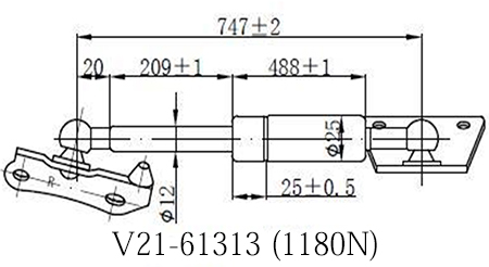 Амортизатор багажника   v21-61313 - JETT V2161313