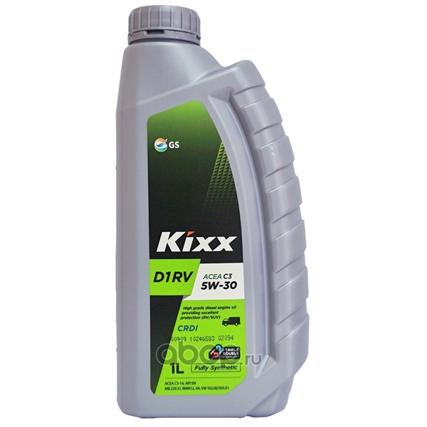 Масло моторное  D1 RV 5w-30 C3 /1л  синт. - KIXX L3034AL1E1