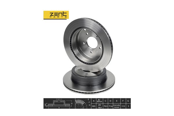Диск тормозной задний  Opel Antara - ZENTPARTS Z06102