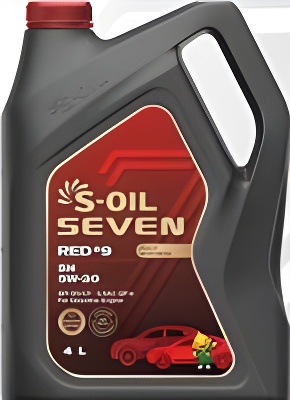7  RED  #9  SN  5w30  (4л), синтетика (1/4) - S-OIL E107623