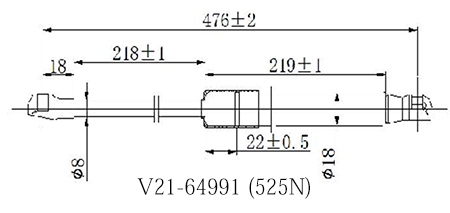 Амортизатор багажника   v21-64991 - JETT V2164991