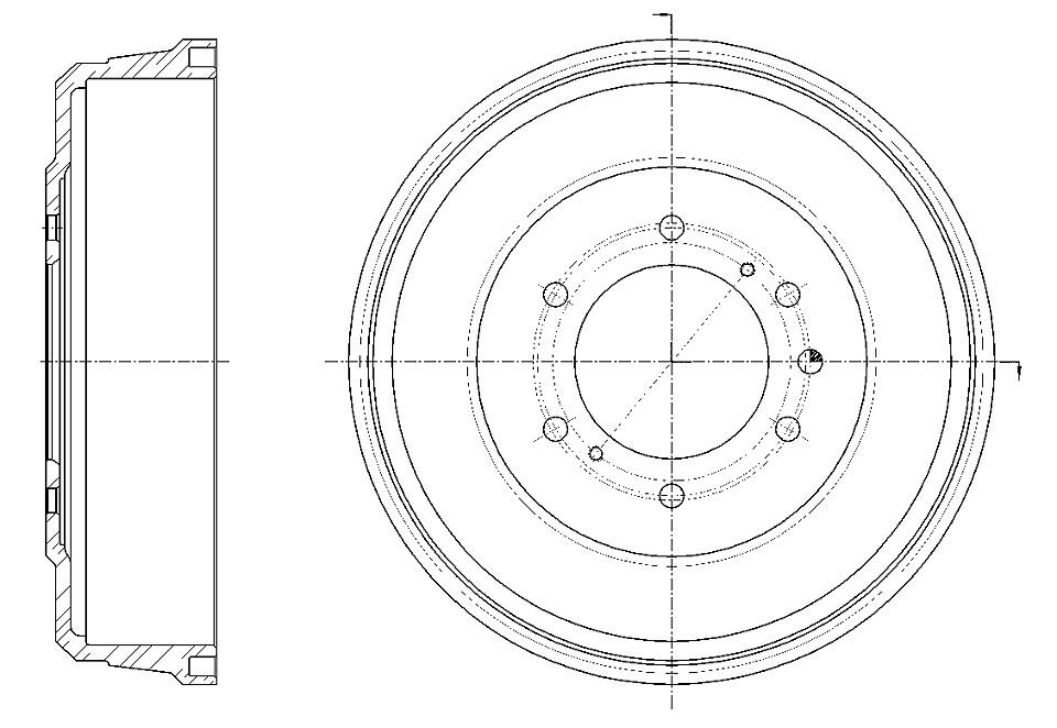 Барабан тормозной   gd-06654 - G-brake GD06654