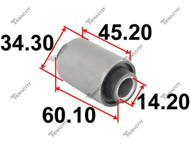 Сайлентблок рычага резиновый  (2453)  Front - Tenacity AAMMI1084