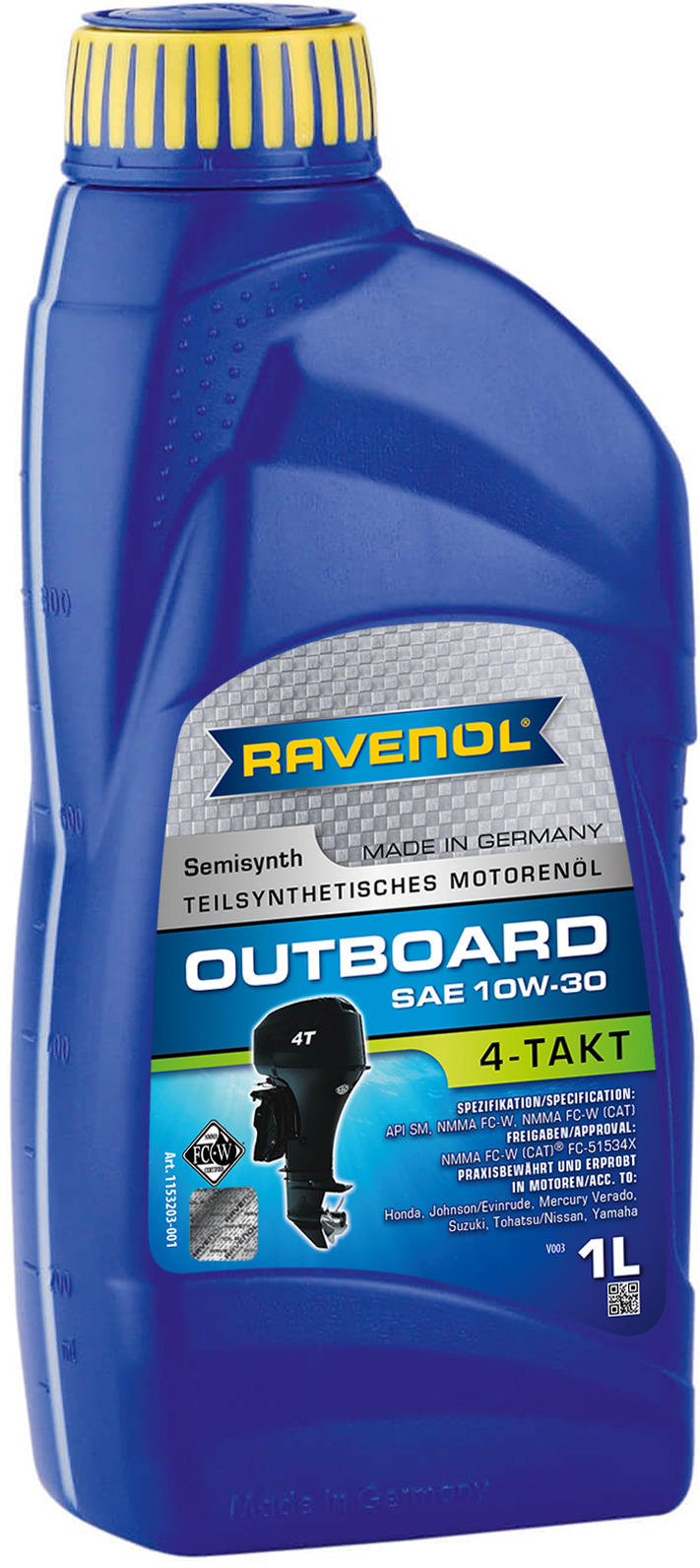 Масло моторное 1030 1л 4 полусинтетика - RAVENOL 1153203001