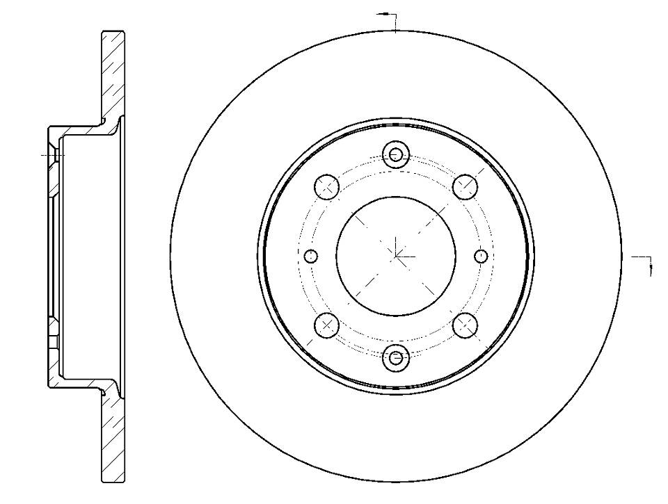 Диск тормозной - G-brake GR01729