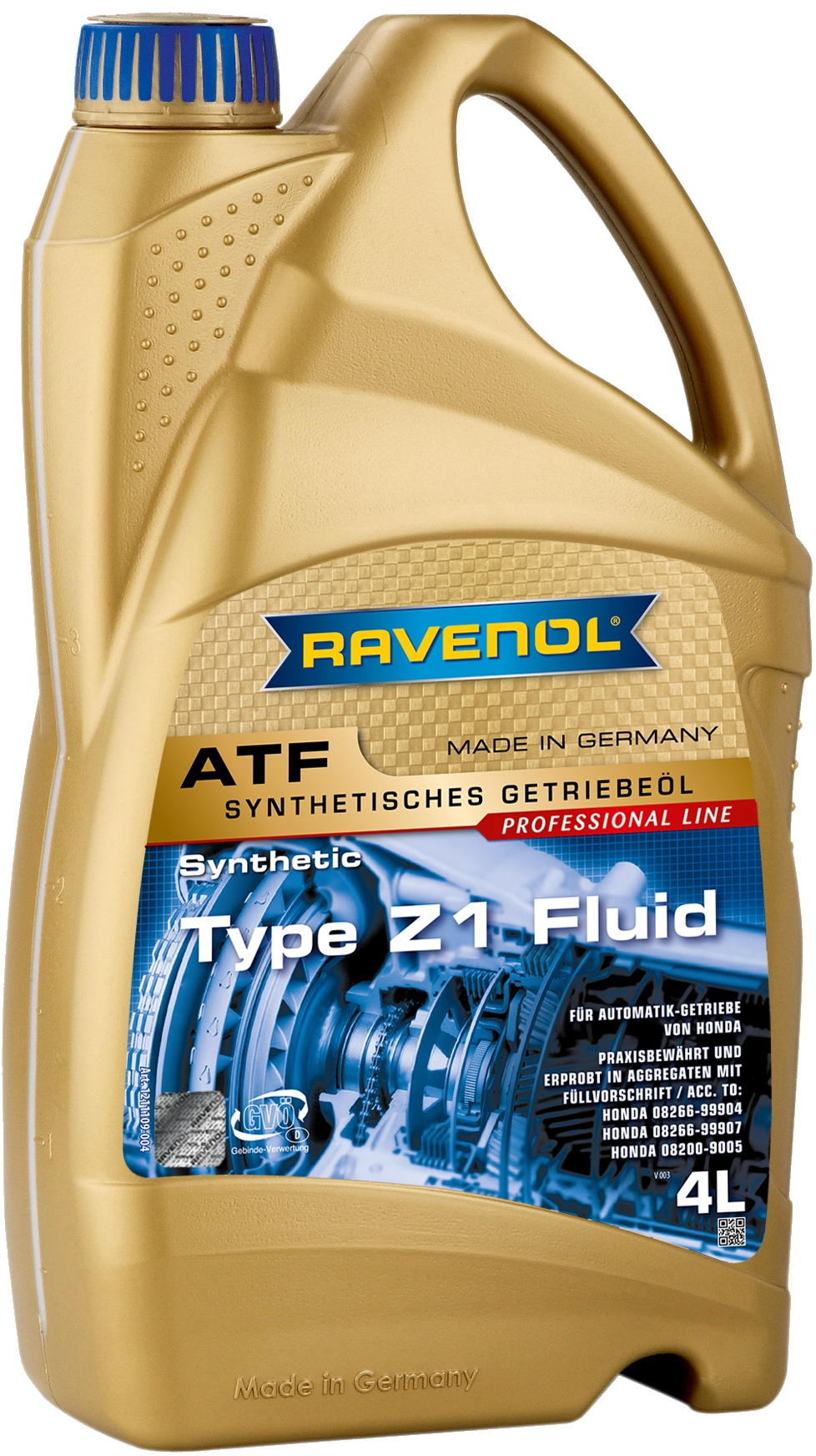Масло трансмиссионное 1 4л синтетика - RAVENOL 1211109004