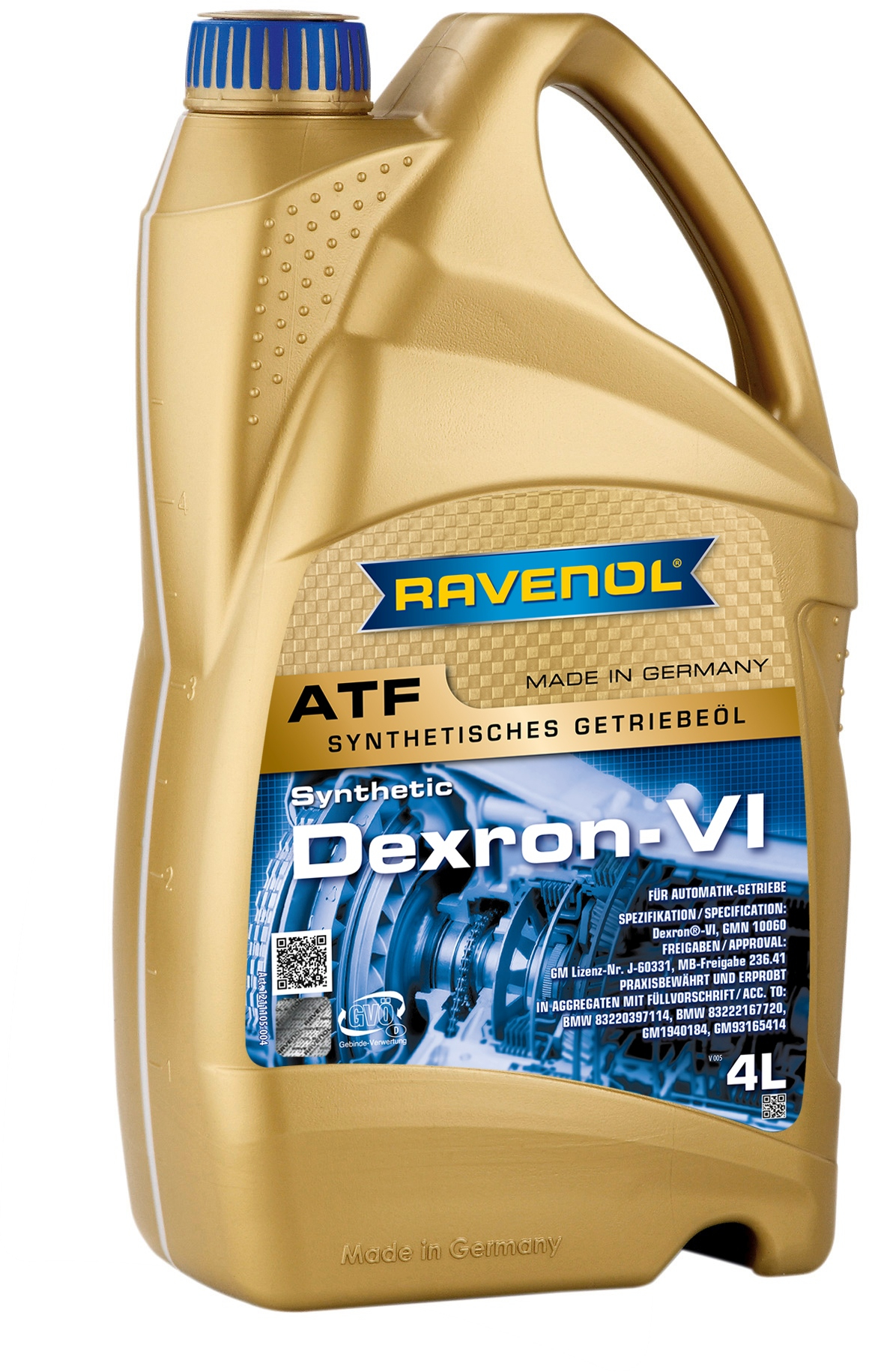 Масло трансмиссионное    4л синтетикаПАО - RAVENOL 1211105004