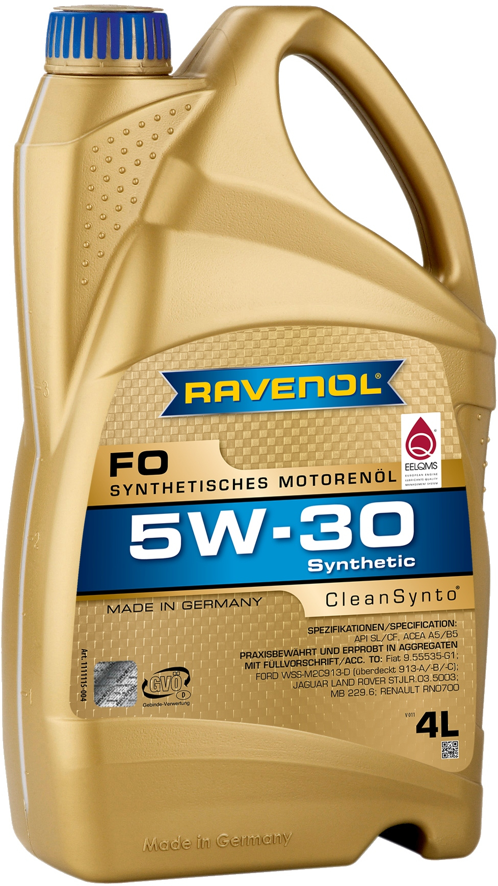 Масло моторное 530 4л   синтетика - RAVENOL 1111115004