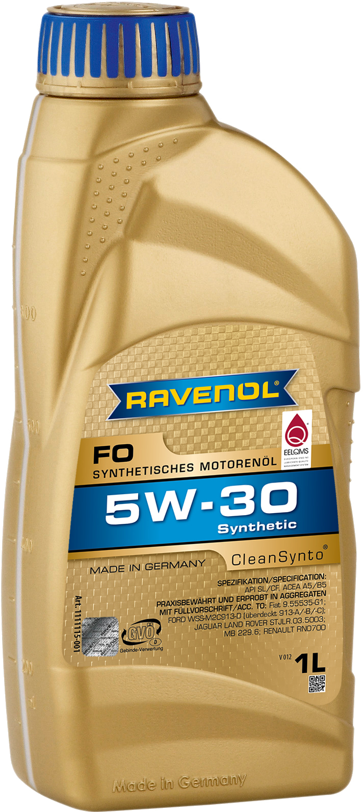 Масло моторное 530 1л   синтетика - RAVENOL 1111115001