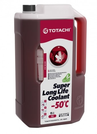 Антифриз, готовый раствор super LLC -50°c красный 5л - Totachi 41905