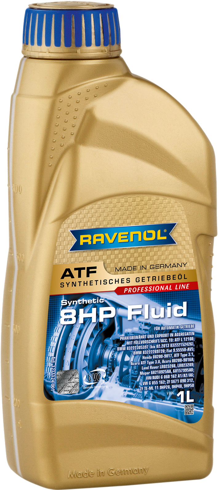 Масло трансмиссионное  8  1л синтетика - RAVENOL 1211124001