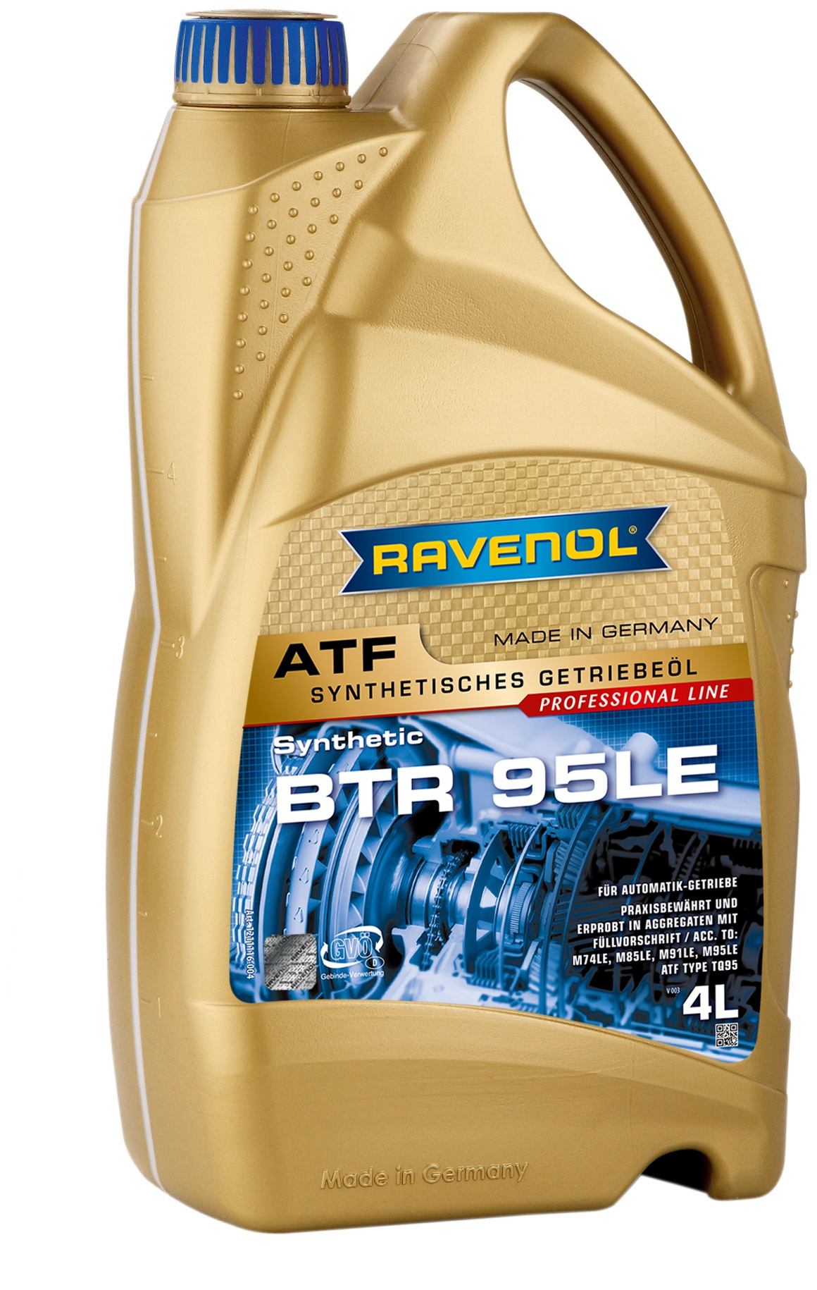 Масло трансмиссионное   95 4л синтетикаПАО - RAVENOL 1211116004