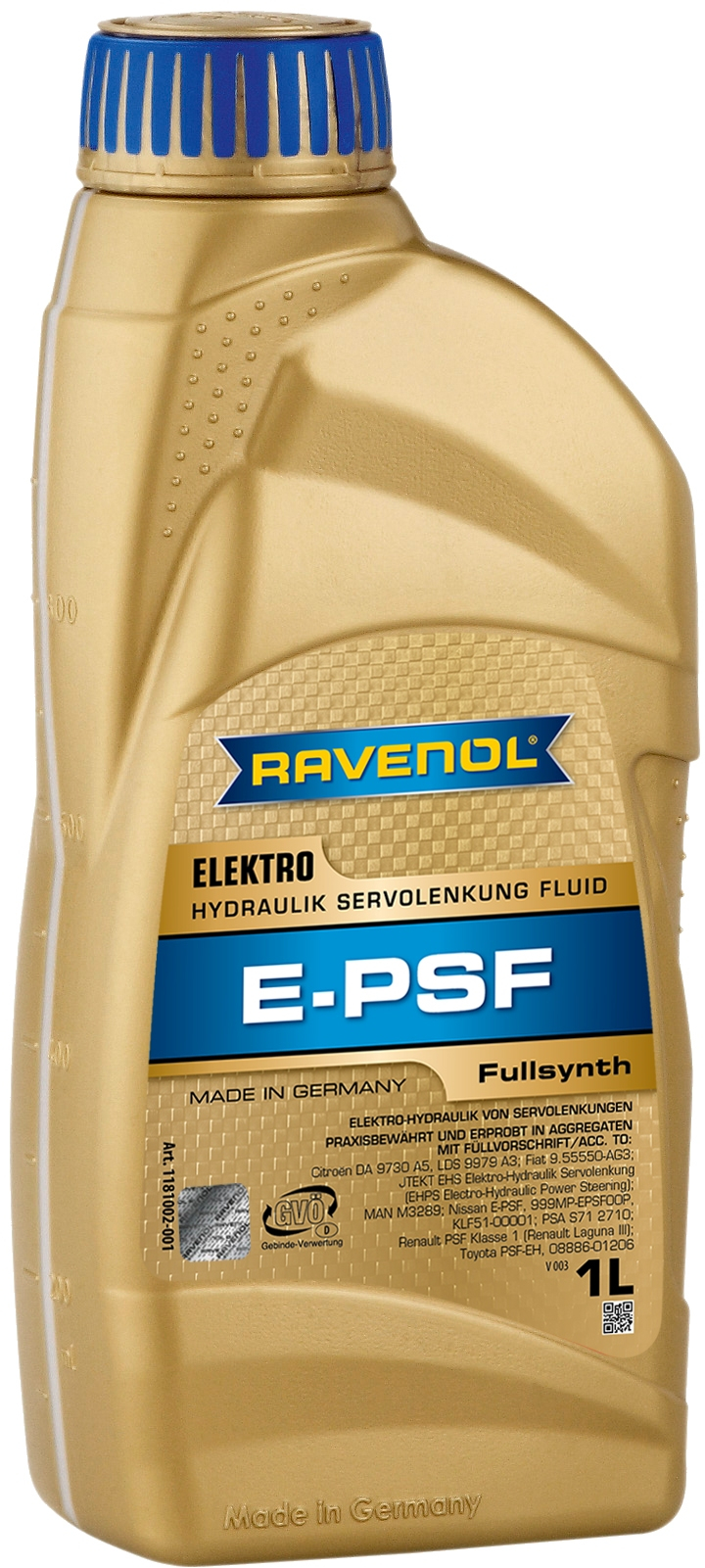 Масло трансмиссионное    1л синтетика - RAVENOL 1181002001