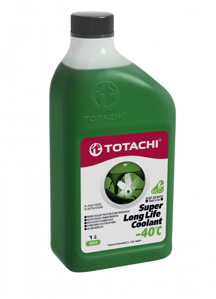 Антифриз, готовый раствор super LLC -40°c зелёный 1л - Totachi 41601